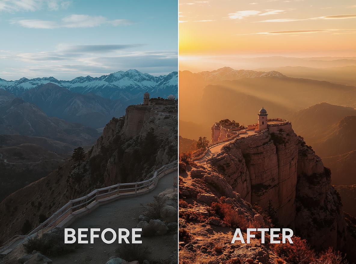 Travel content creator uses Uncrop AI to reveal more stunning landscape in destination photos